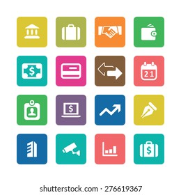 bank icons universal set for web and mobile