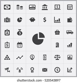 bank icons universal set for web and mobile
