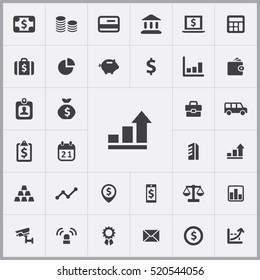 bank icons universal set for web and mobile
