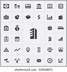 bank icons universal set for web and mobile