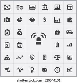 bank icons universal set for web and mobile
