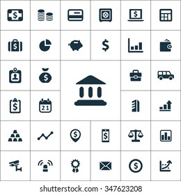 bank Icons Vector set