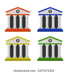 Bank auf Vektorhintergrund