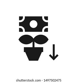 Bank interest icons in solid style design suitable for website, app, and ui design. Vector illustration with editable stroke and pixel perfect icons on white background. EPS 10.