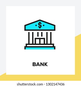BANK LINE ICON SET