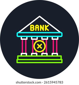 Bank Line Multi Colour Circle
