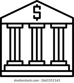 Bankzeilenvektordesign