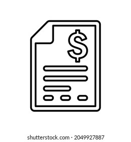 Bank Loan, applicant, finance outline icon. Line art design.