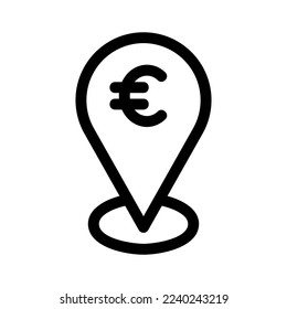 bank location icon or logo isolated sign symbol vector illustration - high quality black style vector icons
