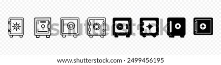 bank locker icon, safe locker icon vector, Business and Finance icon, Vault icon, bank Vault icons, money Vault safe locker icons