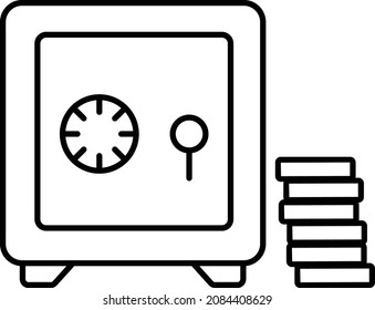 Icono de vector aislado de Locker Locker que puede modificar o editar fácilmente

