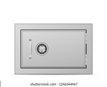 Bank Locker On A White Background. Vector Illustration.