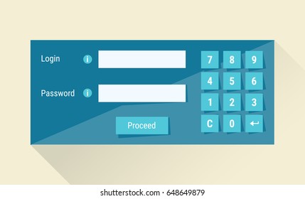 Bank login form. Access management. Software authentication. Authorization permission security concept - Powered by Shutterstock - Get 15% off with code: PIKWIZARD15