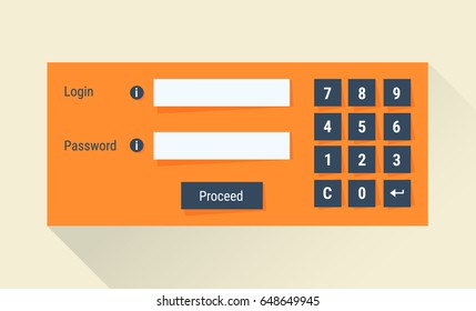 Bank login form. Access management. Software authentication. Authorization permission security concept - Powered by Shutterstock - Get 15% off with code: PIKWIZARD15