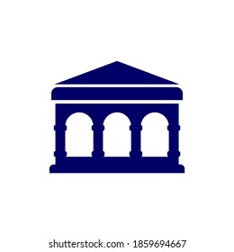 Plantilla vectorial de diseño del logotipo del banco, concepto de diseño del logotipo del negocio, símbolo del icono