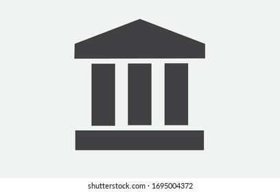 Logo del banco en el fondo blanco. Ilustración vectorial.