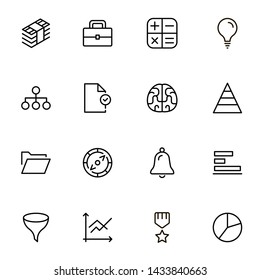 Bank manager line icon set. Collection of high quality black outline logo for web site design and mobile apps. Vector illustration on a white background