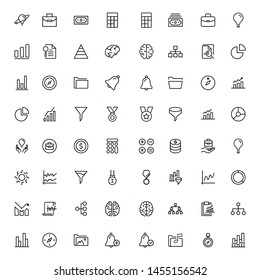 Bank manager line icon set. Collection of high quality black outline logo for web site design and mobile apps. Vector illustration on a white background