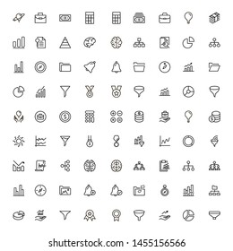 Bank manager line icon set. Collection of high quality black outline logo for web site design and mobile apps. Vector illustration on a white background