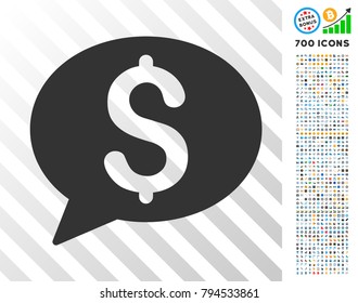 Bank Message pictograph with 700 bonus bitcoin mining and blockchain pictures. Vector illustration style is flat iconic symbols design for bitcoin websites.