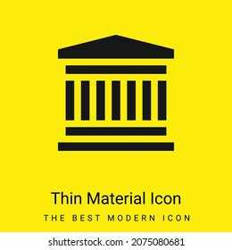 Bank minimal bright yellow material icon