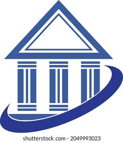 Bank modern building logo design