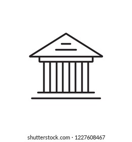 Bank Modern Simple UI Vector icon