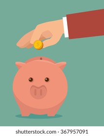 Bank money and investment 