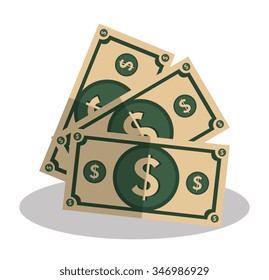 bank and money savings graphic design, vector illustration eps10