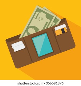 Bank and money savings graphic design, vector illustration eps10