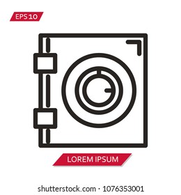 Bank money vector icon