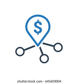 Bank Network Icon