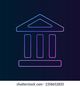 bank nolan icon. Simple thin line, outline vector of web, minimalistic icons for UI and UX, website or mobile application