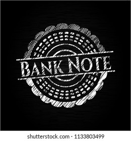 Bank Note with chalkboard texture