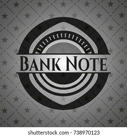 Bank Note dark emblem. Retro