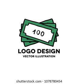 bank note doodle icon
