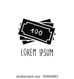 bank note doodle icon