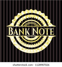 Bank Note gold shiny emblem