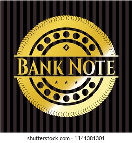   Bank Note golden emblem