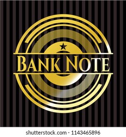 Bank Note golden emblem