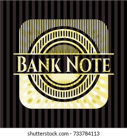 Bank Note golden emblem