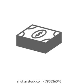 Bank note icon vector