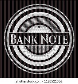 Bank Note silver shiny emblem