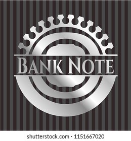  Bank Note silver shiny emblem