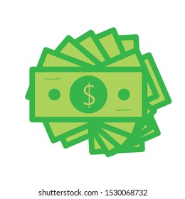 Bank note vector 
On the white background