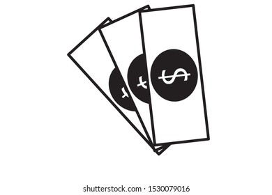 Bank note vector 
On the white background