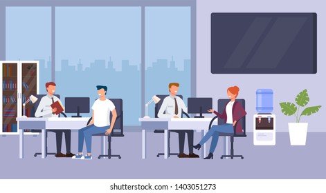 Bank office consultation concept. Vector flat graphic design cartoon