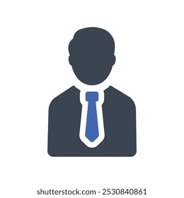 Bank officer icon, Vector Graphics