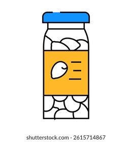 bank olives line icon vector. bank olives sign. isolated symbol illustration