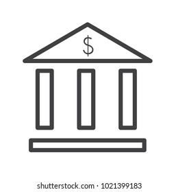bank outline icon